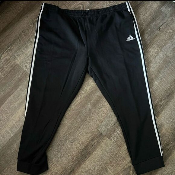 Adidas 3-Stripe Tapered Cuff Sweatpants-Size 4XL - Picture 1 of 7